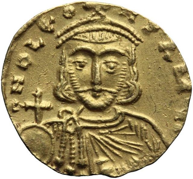 Solidus of Leo III (717-741), obverse: bust of Constantine V - [NNC](https://nnc.dnb.nl/dnb-nnc-ontsluiting-frontend/#/collectie/object/RO-13699) 