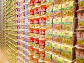 Cup noodle wall