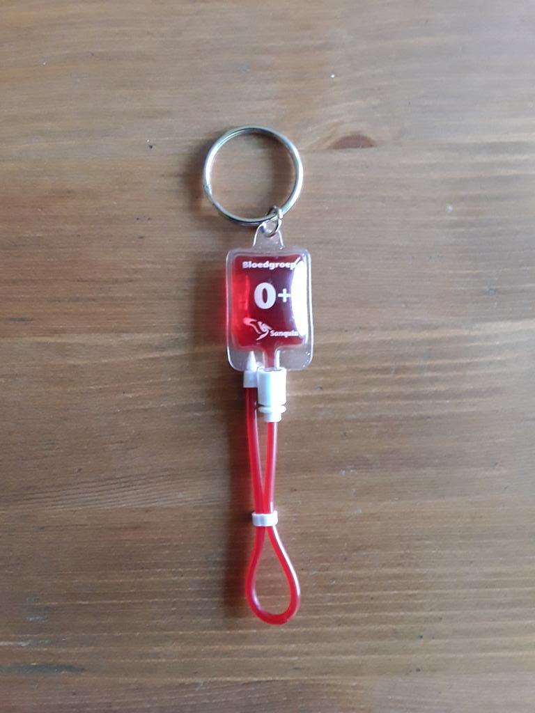 Fig. 1. Sanquin bloedgroep [key chain](https://twitter.com/sanquin/status/1016317687687974922) 